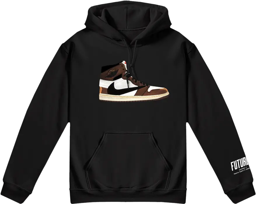  Custom U0027travis Scott X Jordan 1 Hoodie Png Travis Scott Png