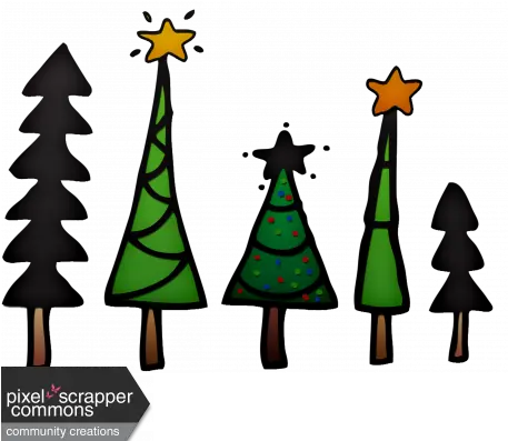  Christmas Tree Line Element Graphic By Melissa Riddle Christmas Tree Line Clip Art Png Tree Line Png