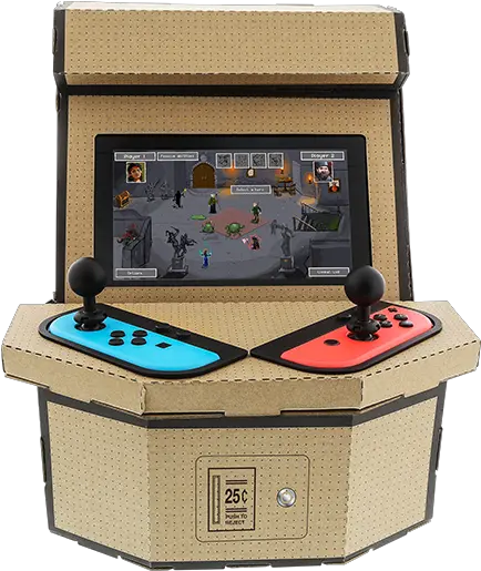  Nykou0027s New Nintendo Cardboard Kit Lets You Build A Retro Make A Nintendo Switch Arcade Cabinet Png Netflix Dock Icon