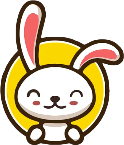  Amma Tell Me About Holi U2013 Softtales Cute Rabbit Logo Design Png Kawaii Youtube Icon