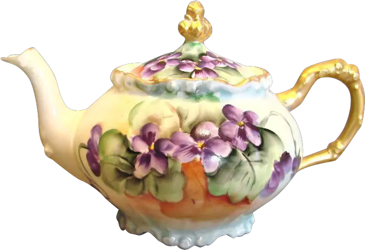  Download Vintage French Limoges Demitasse Teapot Hand Teapot Png Teapot Png