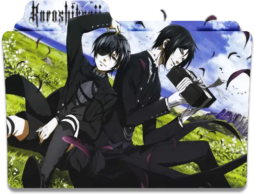  Télécharger Image Black Butler Folder Icon Png Transparent Black Butler Sebastian And Ciel Butler Icon