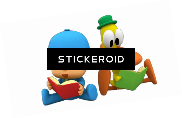  Download Pocoyo And Pato Reading Pocoyo Full Size Png Pocoyo Pocoyo Png