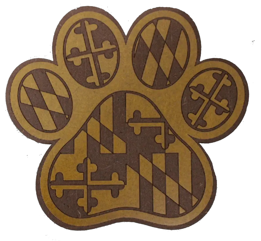  Natty Boh Logo Maryland Mustache Wooden Emblem Png Paw Print Logo