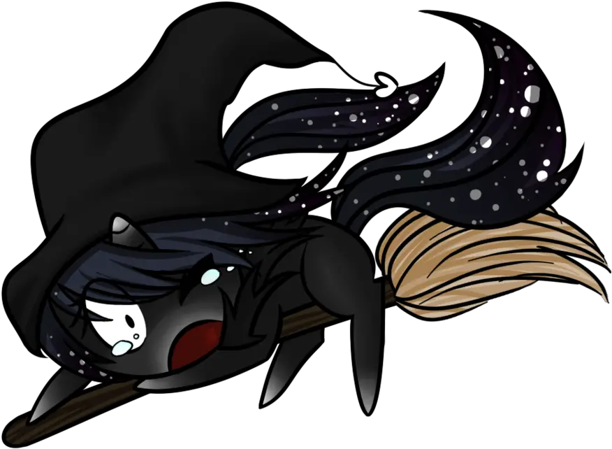  158197 Artistmissvani Broom Crying Flying Flying Illustration Png Witch Transparent Background