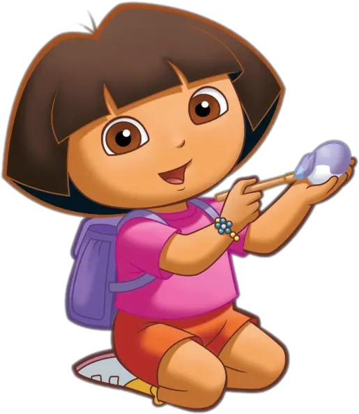  Check Out This Transparent Dora The Explorer Painting An Dora The Explorer Painting Png Easter Eggs Transparent Background