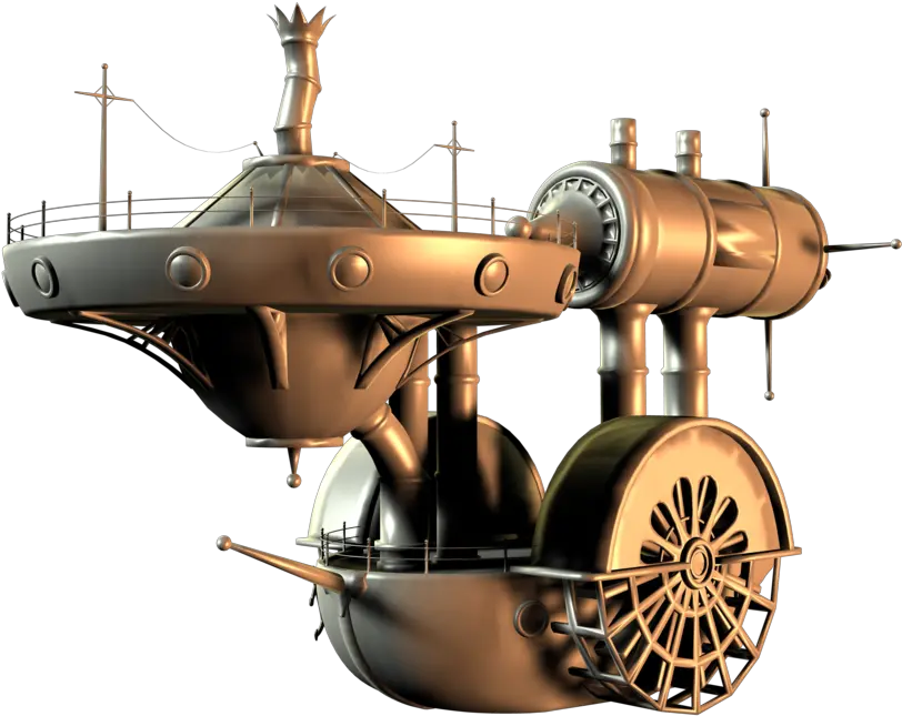  Download I See A Steampunk Starship Steam Punk Boat Png Transparent Starship Png