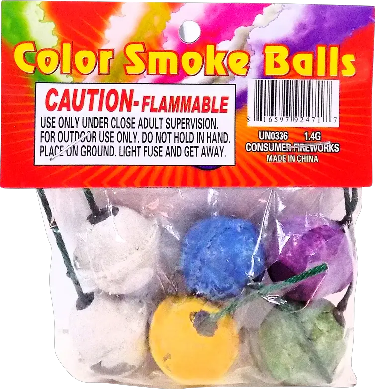  Box Of 6 Assorted Color Smoke Balls Mfg Assorted Color Smoke Balls Png Color Smoke Png