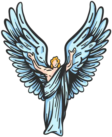  Angel Wing Posture Flat Transparent Png U0026 Svg Vector Angel Angel Wings Icon