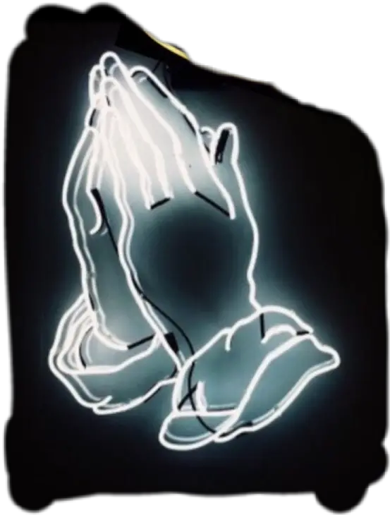  Prayer Hands Png Praying Hands Png Neon Praying Hands Grunge Aesthetic Tumblr Neon Praying Hands Png