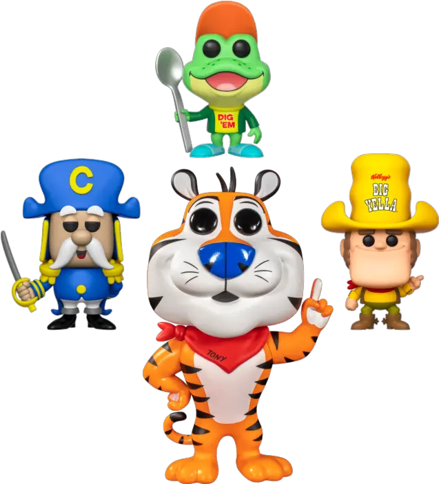  Kelloggu2019s Tony The Tiger 10u201d U0026 Friends Pop Vinyl Bundle Set Of 4 Popcultcha Exclusive Rs Frosties Tony The Tiget Pop Png Tony The Tiger Icon