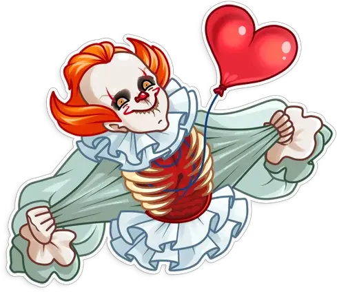  Telegram Sticker 22 From Collection Pennywise Christmas Pennywise Png Pennywise Transparent