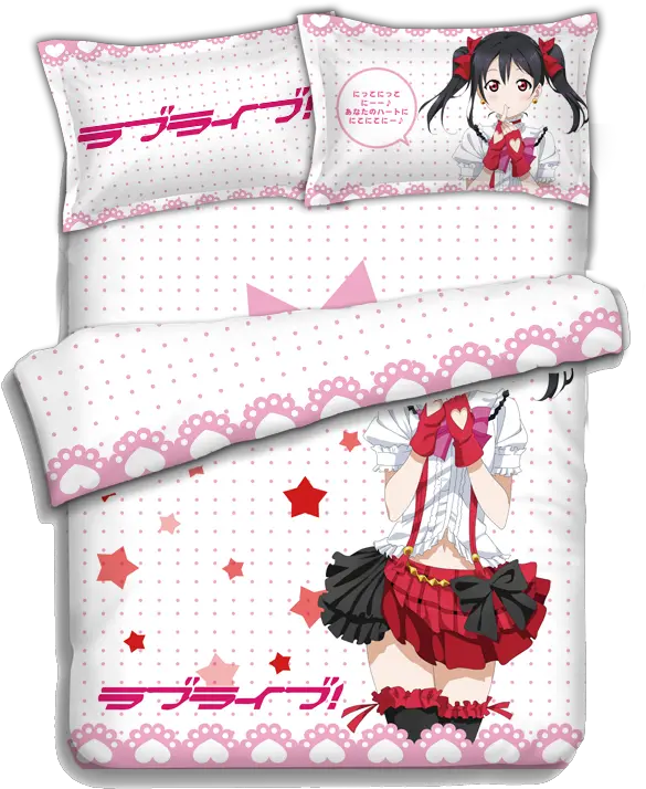  Details About Japanese Anime Lovelive Nico Yazawa Bed Sheets Bedding Sheet Sets Love Live Nico Bed Cover Png Nico Yazawa Png