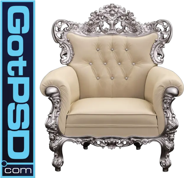  Creme King Chair Trono Png King Chair Png