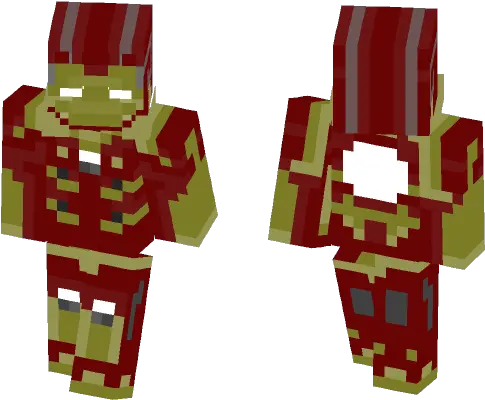  Download Hulkbuster Iron Man Minecraft Skin For Free Png Iron Man Comic Png