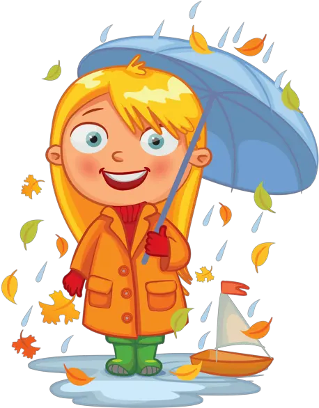  Autumn Children Cartoon Seasons For Kids Png Children Clipart Png