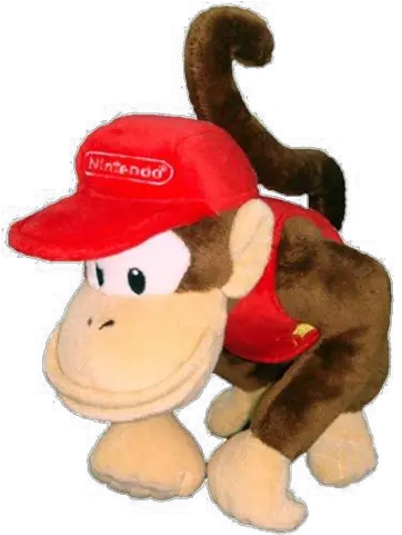  Diddy Kong 6 Plush Flipside Gaming Diddy Kong Plush Png Donkey Kong Transparent