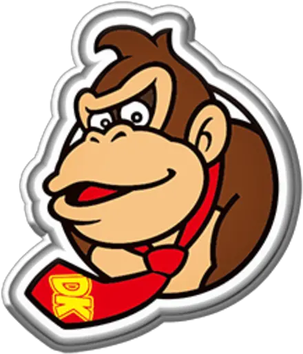  Download Free Stl File Badge Donkey Donkey Kong Face Png Donkey Kong Transparent