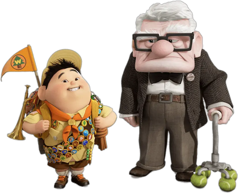  Carl And Russell Transparent Png Carl Fredricksen Y Russell Up Png