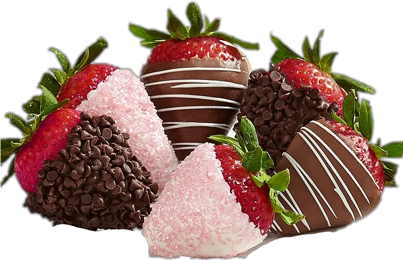  Download Strawberries Chocolate Gift Basket Hd Png Strawberry Strawberries Png