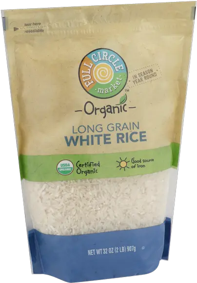  Full Circle Organic Grain Long White Rice Hy Vee White Rice Png Rice Transparent