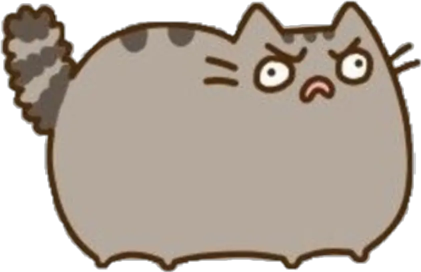  Pusheen Angry Sticker By Maylen Multifandom Pusheen Angry Png Angry Transparent