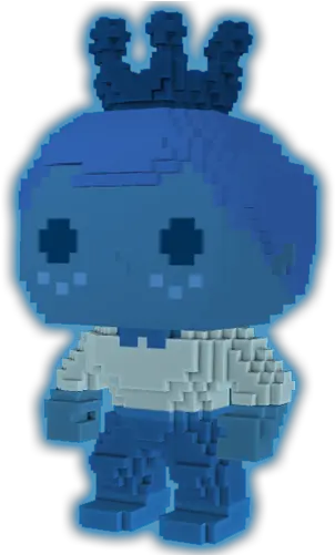  Covetly Funko Pop Freddy 8 Bit Blue Glow Fictional Character Png Glow Icon