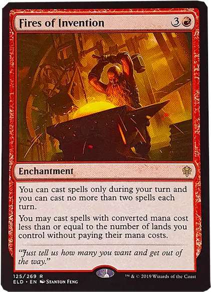  Magic The Gathering Tcg Fires Of Invention 125269 Fires Of Invention Deck Png Magic The Gathering Png