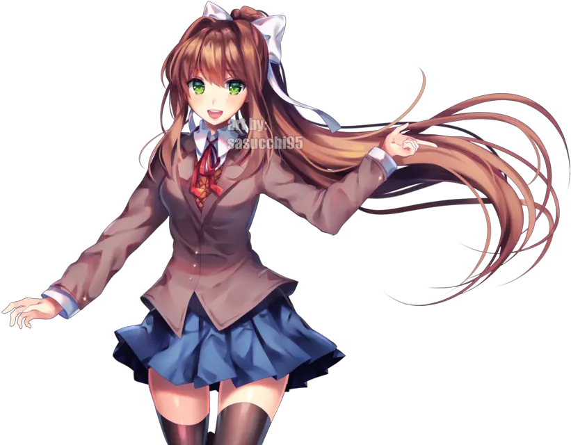  Monika Png Doki 7 Image Monika Png Doki Doki Monika Png