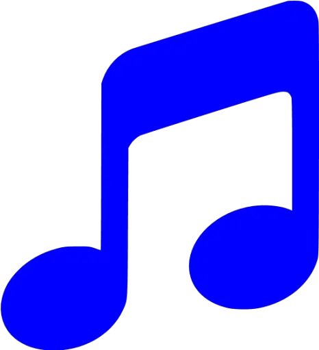  Blue Music 2 Icon Music Note Color Blue Png Music Icon Facebook