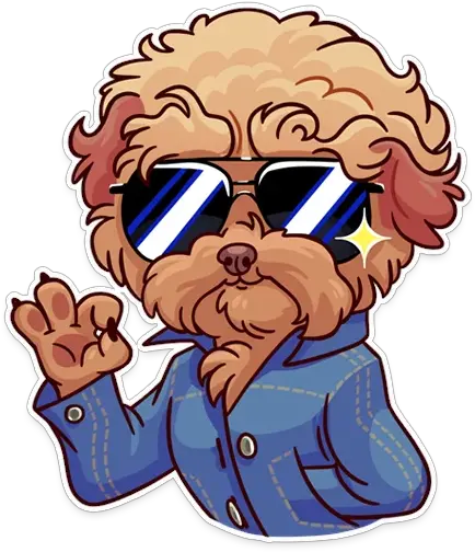  Telegram Sticker 7 From Collection Moar Dog Memes Meme Png Meme Glasses Transparent