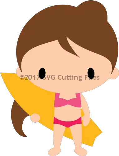  Kid Svg Files For Sure Cuts A Lot Scal Surfer Girl Cute Png Surfer Girl Icon