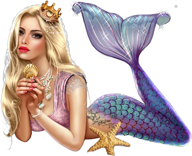  Mermaid Png Chicas Tumblr Dibujos Kawaii Mermaid Png