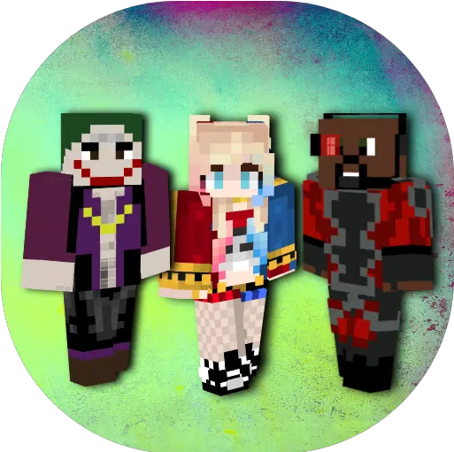  Skins Of Suicide Squad For Minecraft Pe 129 Apk Download Skin Minecraft Suicide Squad Katana Png Suicide Squad Joker Icon