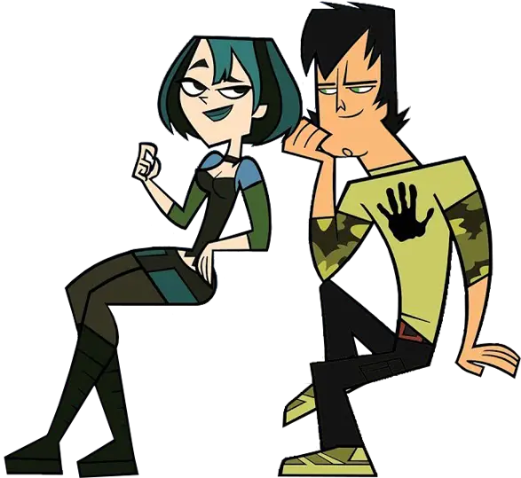  Download Gwent Love Story Cutouts Total Drama Island Trent Total Drama Trent Sitting Png Total Drama Island Logo