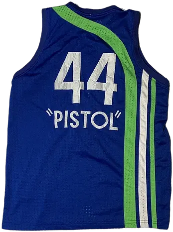  Pistolu201d Pete Maravich Bootleg Throwback Atlanta Hawks Jersey Vest Png Atlanta Hawks Png