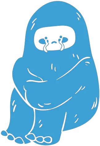  Crying Yeti Cute Transparent Png U0026 Svg Vector File Fictional Character Crying Png