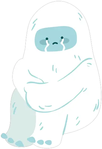  Cute Crying Yeti Transparent Png U0026 Svg Vector File Fictional Character Crying Png