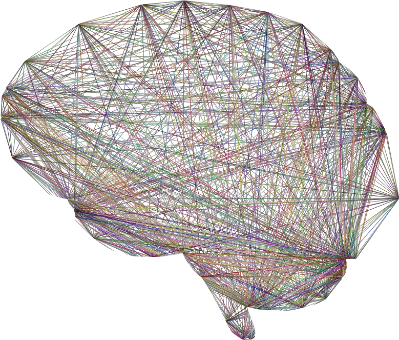  Brain Chromatic Geometric Brain Art Png Geometry Png