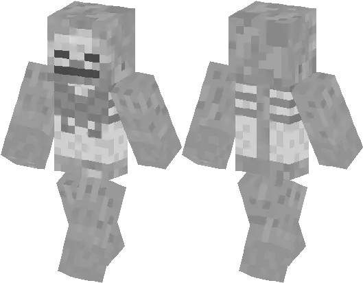  Edited Skeleton Minecraft Bare Bones Skin Png Minecraft Skeleton Png