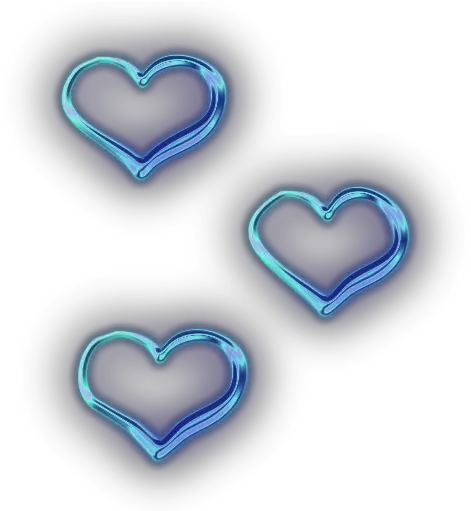  Download Hearts Heart Neon Tumblr Blue Heart Transparent Background Png Neon Heart Png