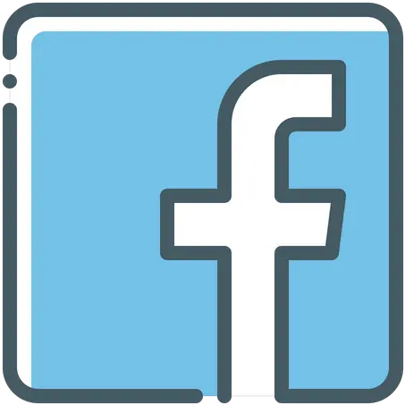  Facebook Logo Icon Of Colored Outline Style Available In Fb Icono Png Like Icon For Facebook