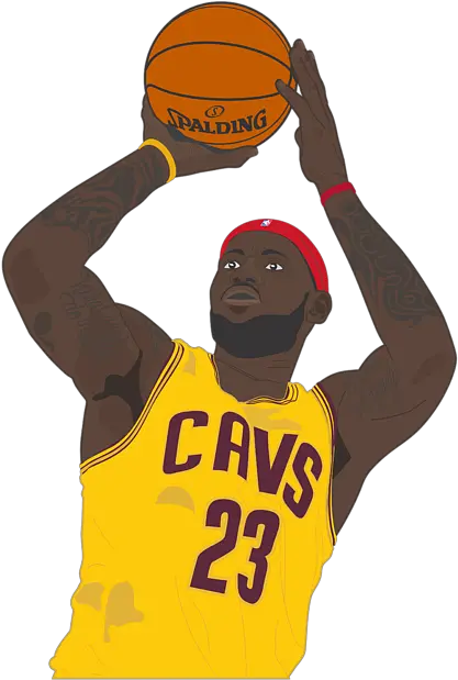  Cleveland Cavaliers Lebron James 2014 Tshirt Basketball Moves Png Lebron James Transparent Background