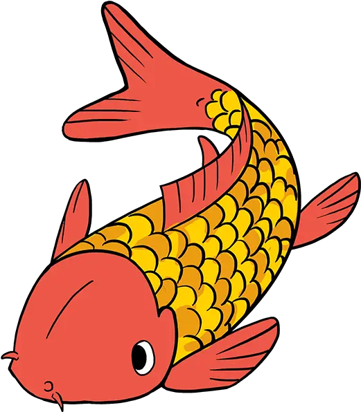  How To Draw A Koi Fish Really Easy Drawing Tutorial Koi Easy Koi Fish Draw Png Koi Fish Png