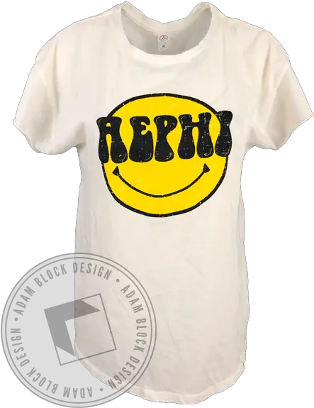  Alpha Epsilon Phi Smiley Face Vintage Tee Shirt Adam Block Active Shirt Png Smiley Face Png Transparent