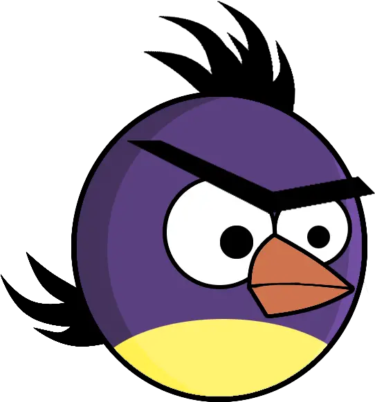  Purple Angry Bird By Demoskomicron Angry Bird Purple Bird Purple Angry Birds Drawing Png Angry Bird Png