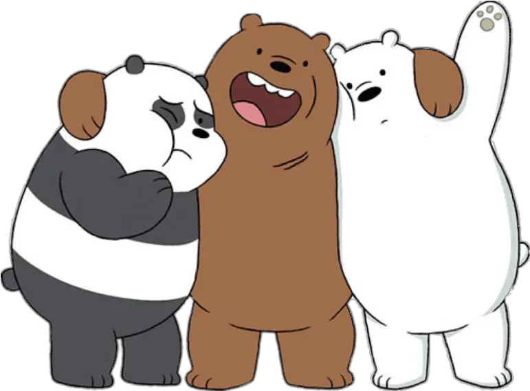  We Bare Bears Hugging Transparent Png We Bare Bears Png Hug Png