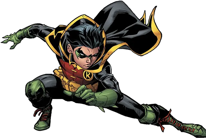  Damian Wayne As Robin In Super Sons Robin Damian Wayne Png Robin Transparent