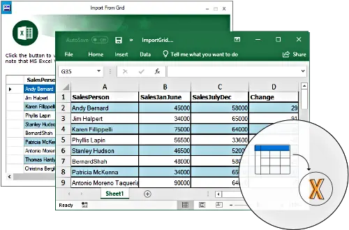  Import Data To Excel Net Library Syncfusion Png Icon