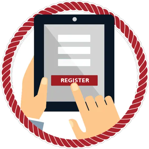  Registration Information Returning Students Black Rope Circle Vector Png Register Icon